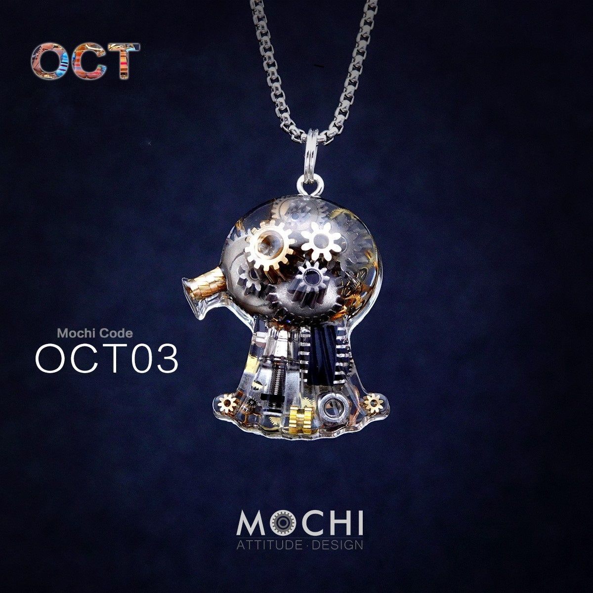 DooDoo Octopus - Cyberpunk Pendant & Chains | Mochipunk