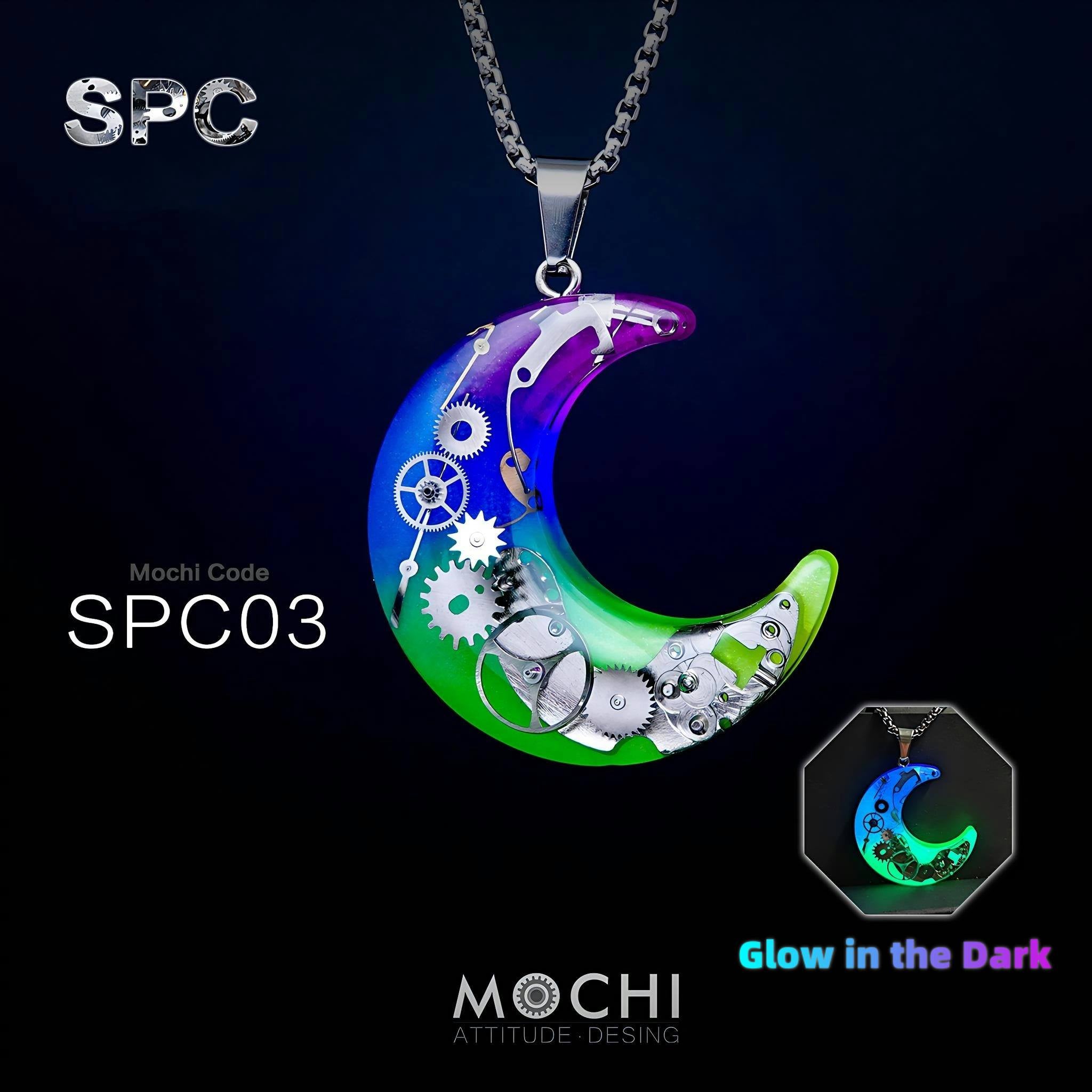 Moon & Star - Cyberpunk Pendant & Chains | Mochipunk
