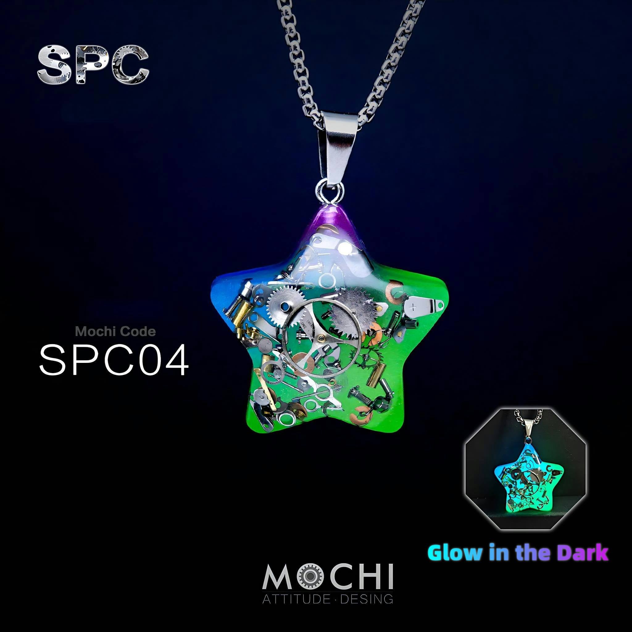 Moon & Star - Cyberpunk Pendant & Chains | Mochipunk