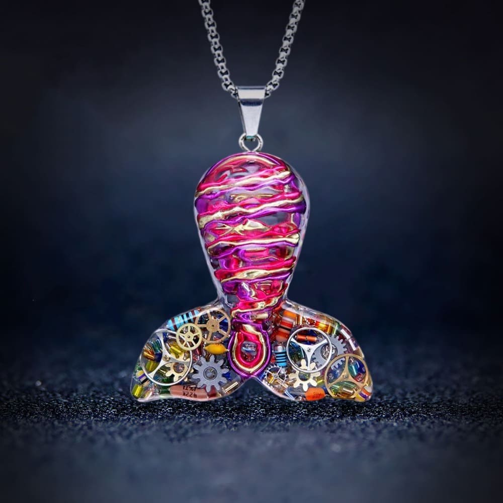 Mermaid - Cyberpunk Pendant & Chains | Mochipunk